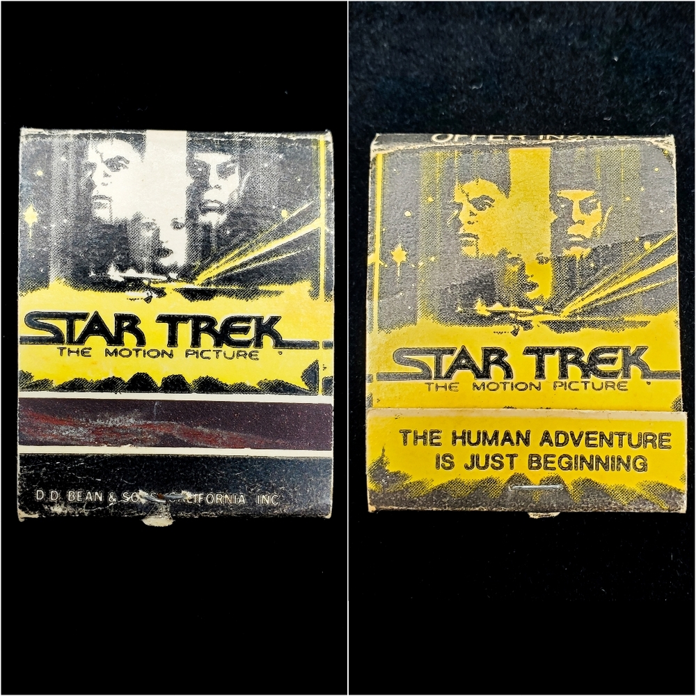Vintage 70s Star Trek The Motion Picture Movie Promo Matchbook Spock Ears Offer